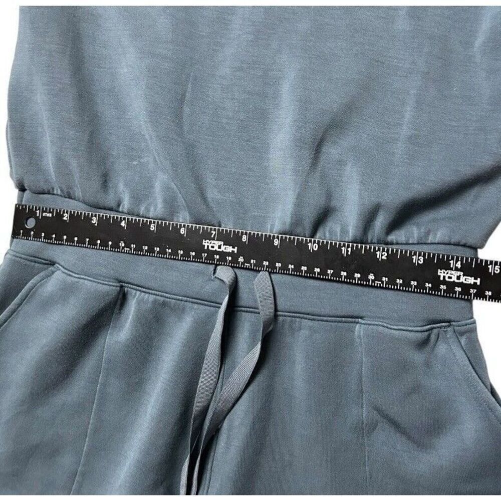 SPANX Short Sleeve Blue Romper Jumpsuit - Picture 3 of 10